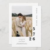 Save The Date Boho Imprimable Whimsical Mariage unique (Devant / Derrière)