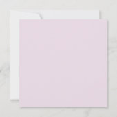 Save The Date Boho Lilac Mariage floral Enregistrer la date (Dos)