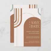 Save The Date Boho Mariage Arch Enregistrer La Date (Devant / Derrière)