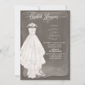 Save The Date Boho Mariage robe Décontractée Aquarelle Design Do (Devant)