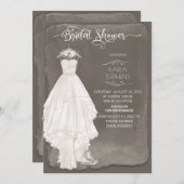 Save The Date Boho Mariage robe Décontractée Aquarelle Design Do (Devant / Derrière)