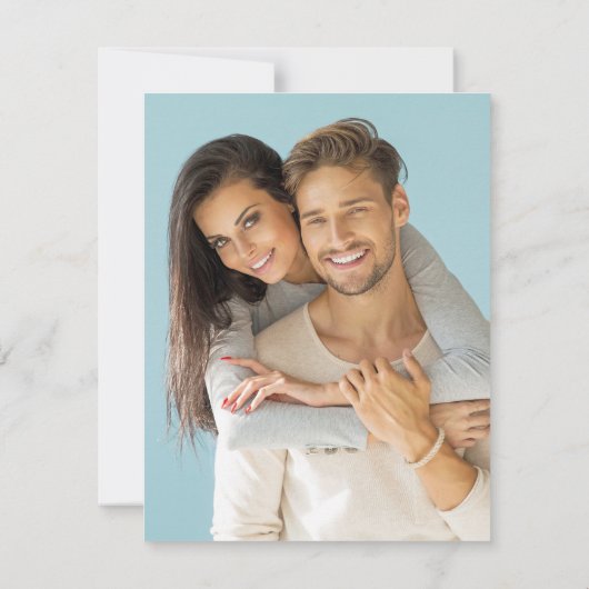 Save The Date Boho Mariage tropical Sauvez la Date avec la Photo (Dos)