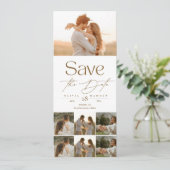 Save The Date Boho Modern Photo Wedding Sauvez les dates (Debout devant)