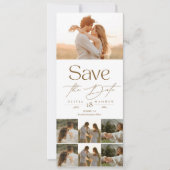 Save The Date Boho Modern Photo Wedding Sauvez les dates (Devant)