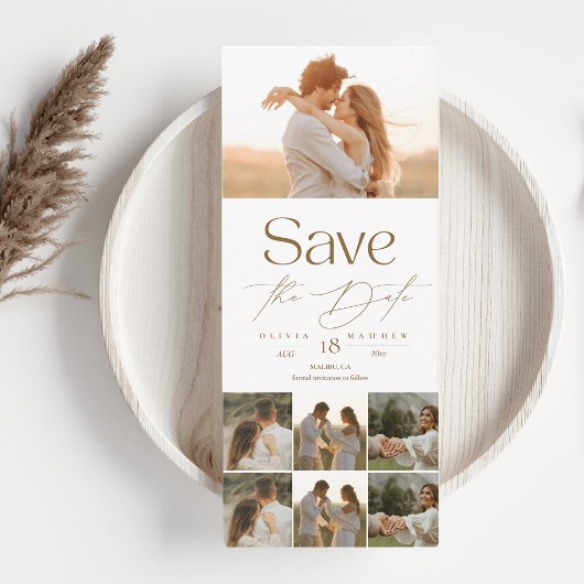 Save The Date Boho Modern Photo Wedding Sauvez les dates