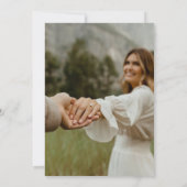 Save The Date Boho Modern Photo Wedding Sauvez les dates (Dos)