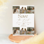 Save The Date Boho moderne 7 Photo Wedding Enregistrer les Dates