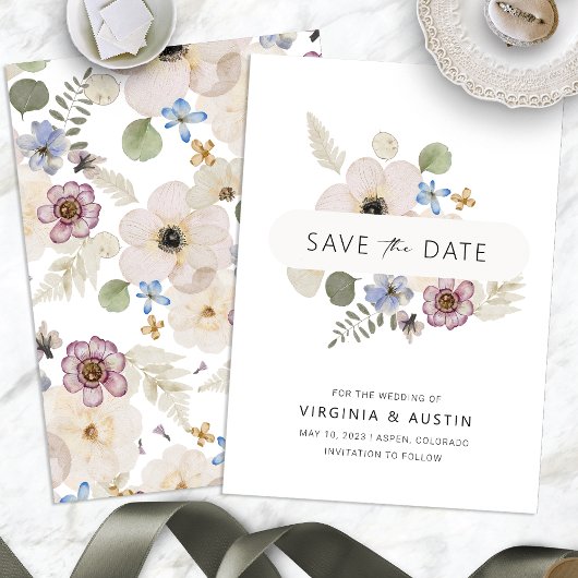 Save The Date Boho Moderne Faire Part de Date