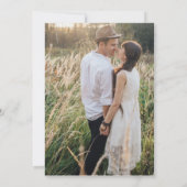 Save The Date Boho Pampas Grass Photo Mariage Enregistrer La Dat (Dos)