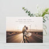 Save The Date Boho Photo Mariage QR Code (Debout devant)