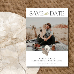 Save The Date Boho Photo Wedding Enregistrer la date