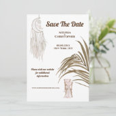 Save The Date Boho plage de rêve attrape mariage robe chic (Debout devant)