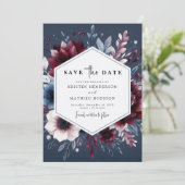 Save The Date Boho Printable Bourgogne (Debout devant)