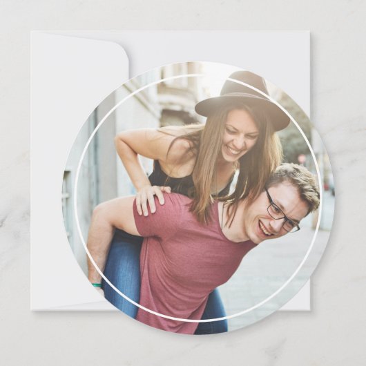 Save The Date Boho QR Code Bois rustique Fête des mariées unique (Dos)