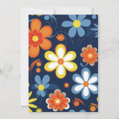 Save The Date Boho Retro Floral Mariage (Dos)