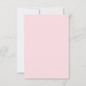 Save The Date Boho rose clair art déco floral & oiseaux (Dos)