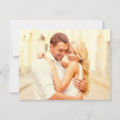 Save The Date Boho rose et or floral Mariage photo (Dos)