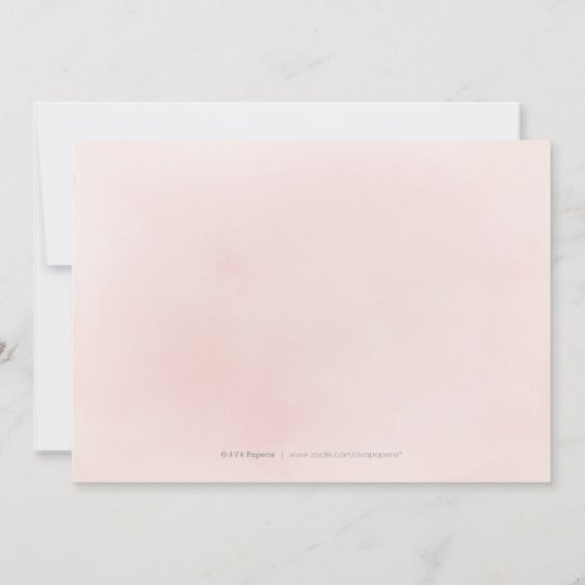 Save The Date Boho rose roux Dusty floral enregistrer la date (Dos)