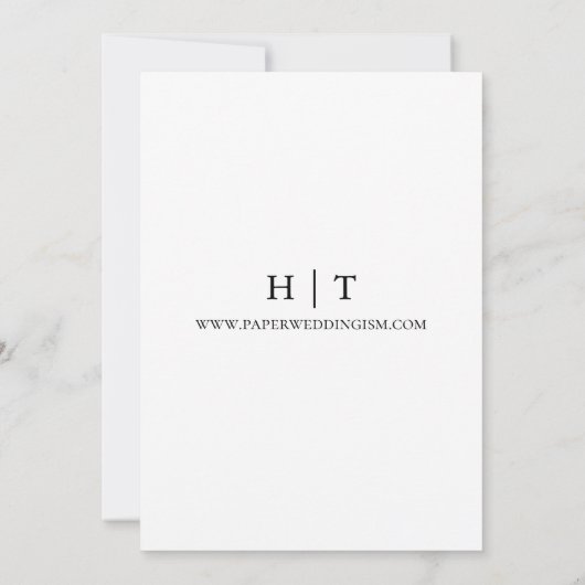 Save The Date Boho Rustique Automne Aquarelle Florale (Dos)