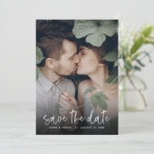 Save The Date Boho Script Photo Overlay Enregistrer la date (Debout devant)