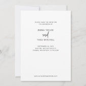 Save The Date Boho simple | Élégant script moderne et photo (Dos)