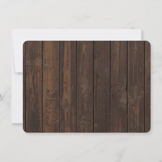 Save The Date Boho Sunflowers Antlers Bois Mariage Enregistrer L (Dos)