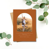Save The Date Boho Terracotta deux photos mariage Enregistrer la