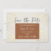 Save The Date Boho Terracotta Mariage Enregistrer La Date (Devant)