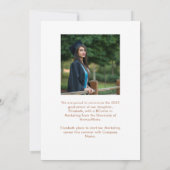 Save The Date Boho Terreux Mode Script Arch Photo Remise de dipl (Dos)