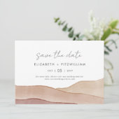 Save The Date Boho Watercolor Mariage Abstrait (Debout devant)