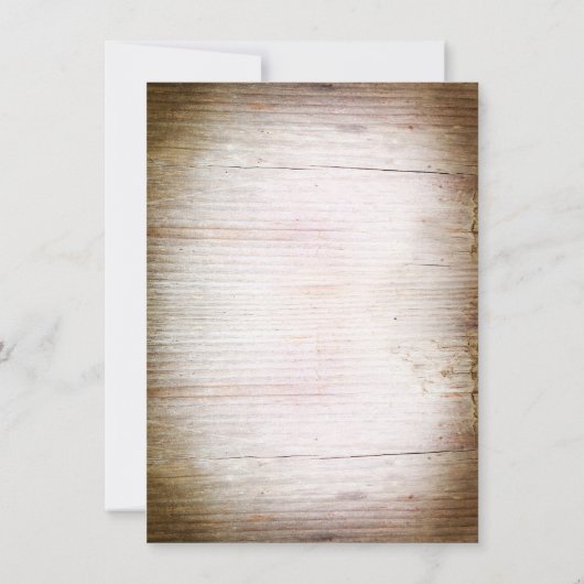 Save The Date bois de fer à cheval rustique enregistrer les cart (Dos)