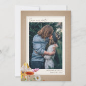 Save The Date Bois de forêt Mariage Photo (Devant)