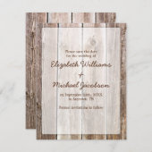 Save The Date Bois de grange rustique Enregistrer la date (Devant / Derrière)