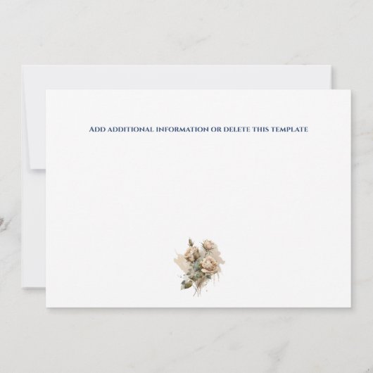 Save The Date Bois rustique aquarelle cheval campagne grange (Dos)