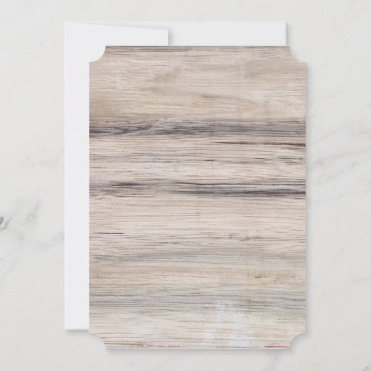 Save The Date Bois rustique | Deer Enregistrer la date (Dos)