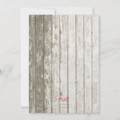 Save The Date Bois Rustique Enregistrer La Date (Dos)