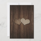 Save The Date Bois Rustique Mason Jar Mariage Enregistrer La Dat (Dos)