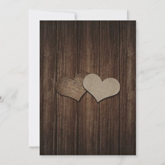 Save The Date Bois Rustique Mason Jar Mariage Enregistrer La Dat (Dos)