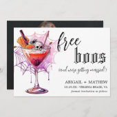 Save The Date Boisson drôle gratuite Photo d'amis de cœur Mariag (Devant / Derrière)