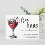 Save The Date Boisson drôle Photo de fantômes gratuits Mariage d (Debout devant)