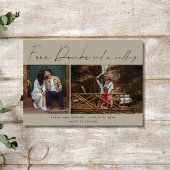 Save The Date Boissons gratuites et photo d'un Mariage Enregistr