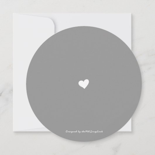 Save The Date Boissons Gratuites Round Simple Font Enregistrer L (Dos)
