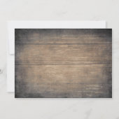 Save The Date Boissons gratuites | Rustic Wood Funny Enregistrer (Dos)