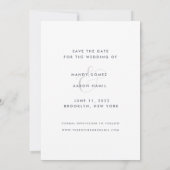 Save The Date Boissons gratuites Script Photo Wedding Enregistre (Dos)