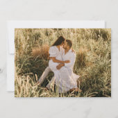 Save The Date Boissons gratuites Trois photos mariage Enregistre (Dos)