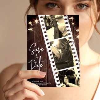 Save The Date Boite photo rustique tendance enregistrer l'invita