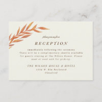 Boîtier de réception de mariage Orange Simple Bran