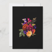Save The Date Bold Boho tendance automne floral (Dos)