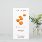 Save The Date Bonbons citrouilles d'Halloween (Debout devant)