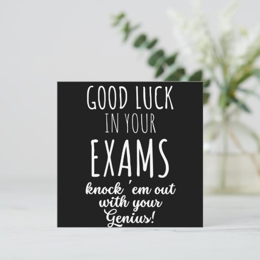 Save The Date bonne chance dans vos examens (Debout devant)
